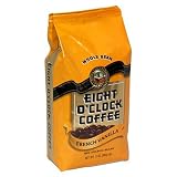 Eight OClock Coffee, French Vanilla Whole Bean, 12-Ounce Bag (Pack of 4)