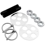 Allstar Performance ALL18477 Black 1/2" Lightweight Aluminum Hood Pin Kit