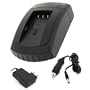 AccuPower Chargeur rapide pour Sony NP-FV50, NP-FV70, NP-FV100, NP-FH50, NP-FH70, NP-FH100, NP-FP50, NP-FP70, NP-FP90
