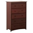 Beatrice 5-Drawer Chest - Cherry