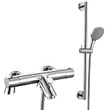 BATH THERMOSTATIC CHROME MIXER VALVE SHOWER TAP