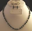 Navy Swarovski Pearls with Crystals