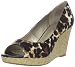 Bandolino Women's Auburn Peep-Toe Pump,Black Multi Fabric,9.5 M US