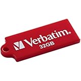 Verbatim TUFF 'N' TINY 32 GB USB 2.0 Flash Drive, Red 97465