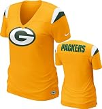 Green Bay Packers Women's Gold Nike Fashion V-Neck T-Shirt