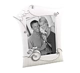 Hortense B. Hewitt Wedding Accessories, Picture Frame, Silver 25th Anniversary, 7.5-Inches x 9.5-Inches