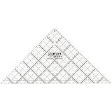 OLFA 1071796 QR-6RT 6-1/2-Inch Right Triangle Frosted Advantage Acrylic Ruler