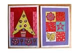 Groovy Flower and Tree Cards - Set of 6, Sustainable Stationery