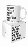 Quotable Do What You Can Teddy Roosevelt Mug
