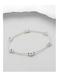 Ball Stretch Bracelet In Sterling Silver