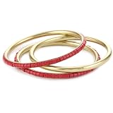 Lucky Brand Cross Culture Gold-Tone Coral Inla