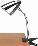 Lite Source LS-2600C Clip on Gooseneck Desk Lamp Chrome
