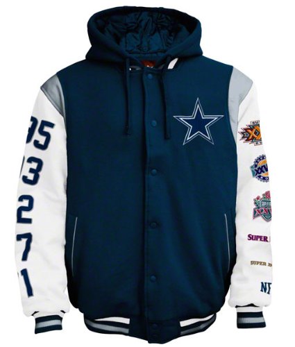 Dallas Cowboys 2011 Commemorative 5X Super Bowl Champs Hooded Jacket