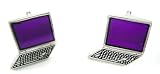 Purple Laptop Computer Cufflinks w/Gift Box
