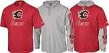 Calgary Flames -Red/Grey- Hoodie Tee Combo