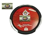 Chivas / Club Deportivo Guadalajara Soccer / Futbol Genuine Leather Black Steering Wheel Cover with Reflectors