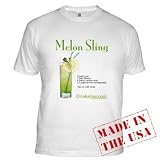 Fitted Melon Sling recipe t-shirt Cocktail Fitted T-Shirt by CafePress