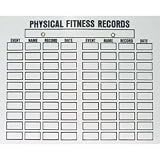 Physical Fitness Record Wall Chart - One Pair