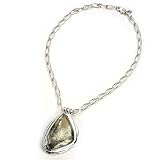 Barse Abstract Pyrite Pendant on Sterling Silver Chain
