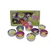 Mixed 8 Scentd Water Lilly Flower Tealights in assorted designs and colours gift box set