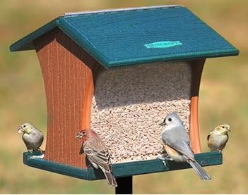 Duncraft Eco-Strong Pole Mount Hopper Bird Feeder