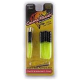 Leland\'s Lures Crappie Magnet Lures Color: Black/Chartreuse (87614)