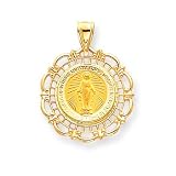 14k Miraculous Medal Pendant