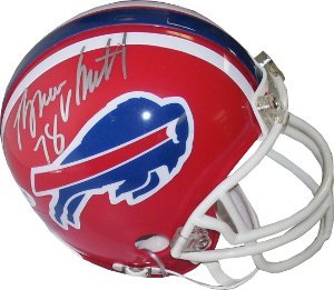 Bruce Smith signed Buffalo Bills Replica TB Mini Helmet- PSA Hologram