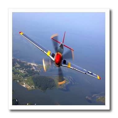 Florene - Transportation - Print of Prop Plane Flying Towards Viewer - Iron on Heat Transfers - 10x10 Iron on Heat Transfer for White Material - ht_194771_3