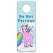 GRAPHICS & MORE Pink Unicorn Floating on Cloud Rainbow Do Not Disturb Plastic Door Knob Hanger Sign