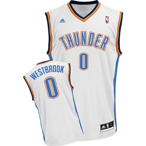Adidas Oklahoma City Thunder Russell Westbrook Revolution 30 Replica Home Jersey Small