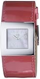 Joy By Joy JW530 Ladies Cuadrados Oversize Watch with Sugar Pink Mother of Pearl Dial and Genuine Leather Strap