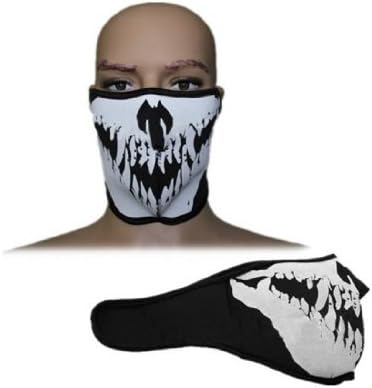 Skull Winter Half Face Mask For Motorcycle Bicycle Cycling Skateboard