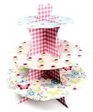 Pretty Vintage Style Cardboard Cupcake Stand