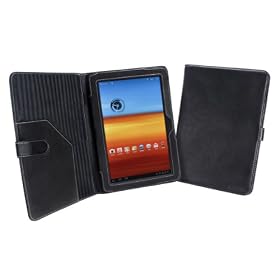 Cover-Up �tui housse en cuir Samsung Galaxy Tab 10.1 (GT-P7510 / GT-P7500) Tablette (style livre) - Noir