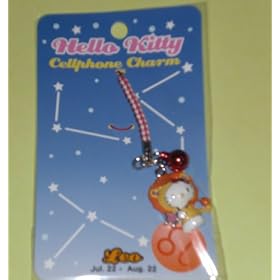 Hello Kitty Cellphone Charm - Leo