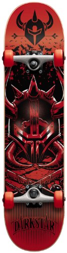 Darkstar Swarm Complete Skateboard, Red, Full 7.7
