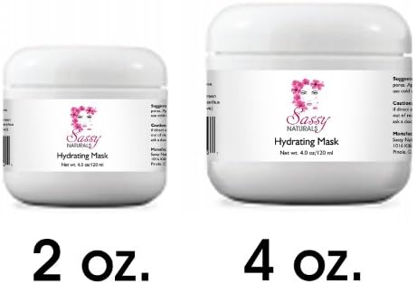 Hydrating Face Mask 4oz- Best Natural Facial Cream Skin Softener - Good Organic Anti Aging and Wrinkle Lotion for Women-for Teens and Older-not Honey, Mud, Clay, or Avocado This Serum Is Perfect for Moisturizing Dry Skin- 100% Money Back Guarantee