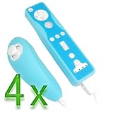 GTMax 4x Permium Protective Blue 2 Tone Silicone Skin Cover Case for Ninten ....