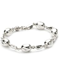Zina Sterling Silver "Contemporary Collection" Baroque Mixed Bead Bracelet
