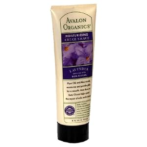 Avalon Organics Cream Shave, Moisturizing, Lavender, 8-Ounces (Pack of 3)