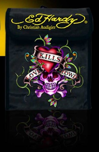 Ed Hardy Love Kills Slowly Litter Storage Trash Bag