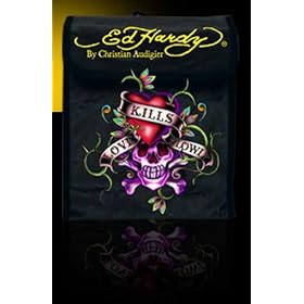 Ed Hardy Love Kills Slowly Litter Storage Trash Bag