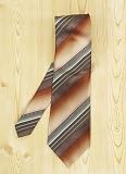 Kenneth Cole - Kenneth Cole Taupe and Olive Horizon Fashion Tie