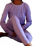 Lavender Women's Thermals Underwear Top and Bottom Set
