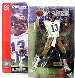 McFarlane Toys NFL Sports Picks Series 1 Action Figure Kurt Warner (St. Louis Rams) White Jersey Dirty Variant