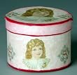 Miniature Pink Girl Hat Box by Lindee's Little Linens