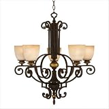 French Creek Chandelier Hand Painted Metalwork