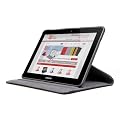 Etui DURAGADGET Luxe Noir, rotatif � 360� et support arri�re r�tractable pour tablette Samsung Galaxy Tab P7500 et P7510, 10,1 pouces