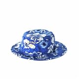Unisex Blue Hawaiian Print Sun Hat 2 to 5 years